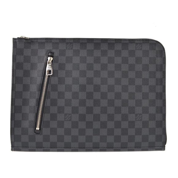 Louis Vuitton Damier Graphite Poche Documents Clutch Bag - Picture 1 of 6